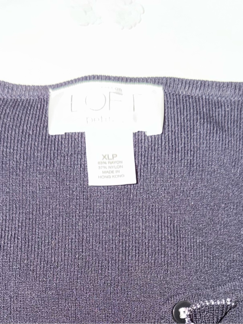 LOF Black Ruffle-Front Cardigan - Picture 5 of 5